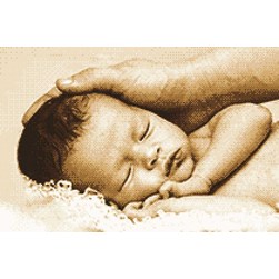 kit Point de croix Marie Coeur Repose toi mon ange