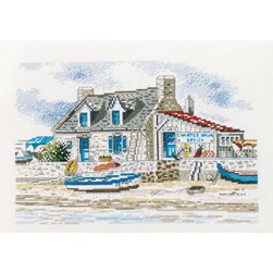 kit Point de croix Marie Coeur Le carénage de la plage