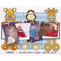 kit Point de croix Marie Coeur Le pèle mêle des doudous