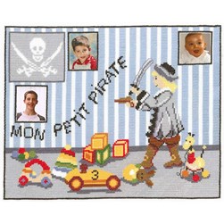 kit Point de croix Marie Coeur Un vrai petit pirate