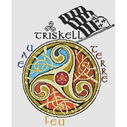 kit Point de croix Marie Coeur Triskell