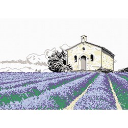kit Point de croix Marie Coeur Un champ en Provence