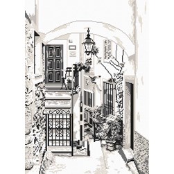 kit Point de croix Marie Coeur Ma ruelle provençale