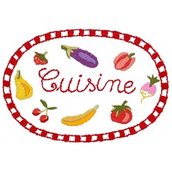 Kit broderie Traditionnelle Luc Création Médaillon de porte - cuisine