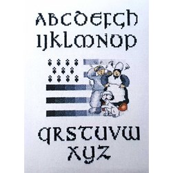 kit Point de croix Philomene Abécédaire du drapeau breton