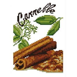 Mini Kit broderie Luc Création Les bienfaits de la cannelle