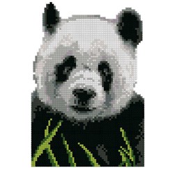 Mini Kit broderie Luc Création Panda tout doux