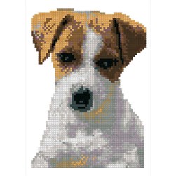 Mini Kit broderie Luc Création Mon petit Jack Russel