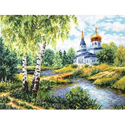 kit Point de croix Magic Needle Vue sur la nature paisible