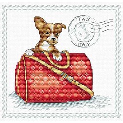 kit Point de croix MP Studia Timbre dog - Italie