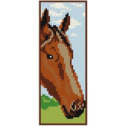 Marques pages à broder Luc Création Entrevue d'un cheval