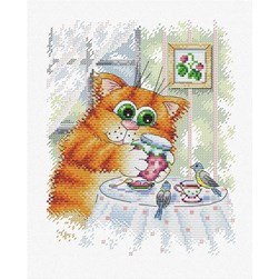 kit Point de croix MP Studia Ma confiture rien que pour moi miaou