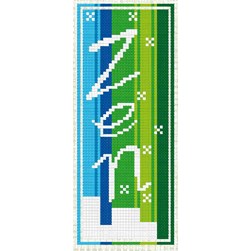 Marques pages à broder Luc Création Zen verdatre