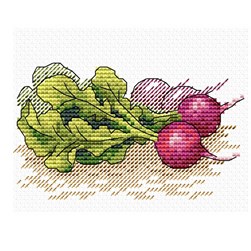 kit Point de croix MP Studia Les radis rouge