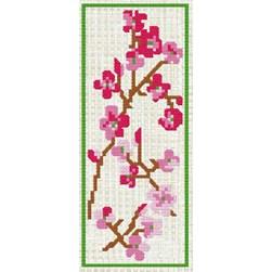 Marques pages à broder Luc Création Branche de cerisier fleur