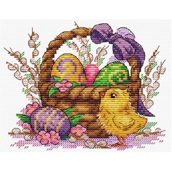 kit Point de croix MP Studia Le panier de pâques