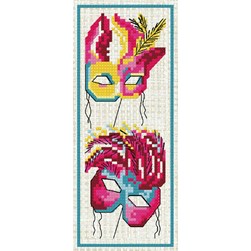 Marques pages à broder Luc Création Masque de Venise