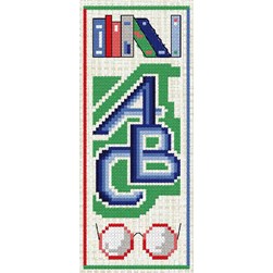 Marques pages à broder Luc Création L'ABC du lecteur