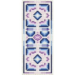 Marques pages à broder Luc Création Motif bleuté