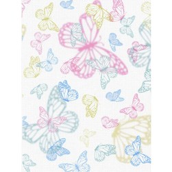 Toile aïda impression à broder MP Studia Aida 5 5 imprimée - papillon