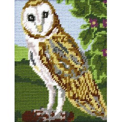 kit Canevas Complet Anchor Chouette blanche et jaune