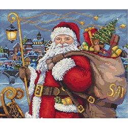 kit Point de croix Merejka Les cadeaux de la hotte du père