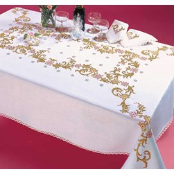 Nappe - Broderie Point de Croix imprimée Margot Broderie Lovely