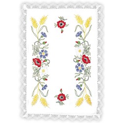 Kit napperon - Broderie traditionnelle Margot Broderie Composition chapêtre