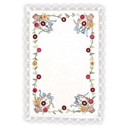 Kit napperon - Broderie traditionnelle Margot Broderie Lily