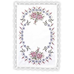 Kit napperon - point de croix imprimé Margot Broderie Impératrice