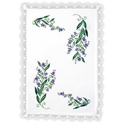 Kit napperon - Broderie traditionnelle Margot Broderie Brins de violettes