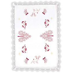 Kit napperon - Broderie traditionnelle Margot Broderie Fêtons noël