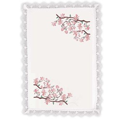 Kit napperon - Broderie traditionnelle Margot Broderie Fleurs de magnolia