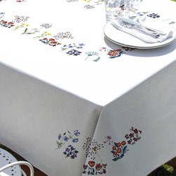 Serviette - Broderie Traditionnelle Margot Broderie Herbier multicolore