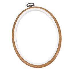 Cadre tambour Bois - oval grand format