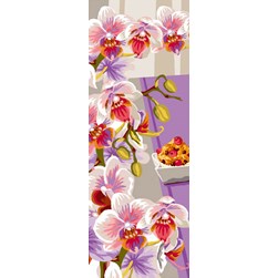 Canevas Mimo Verde Orchidée et gourmandises