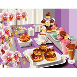 Canevas Mimo Verde Une table très gourmande