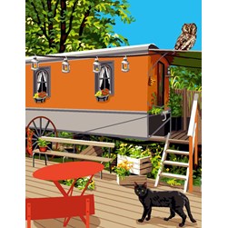 Canevas Mimo Verde La terrasse de la roulotte