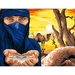 Canevas Mimo Verde Le touareg du désert