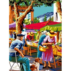 Canevas Mimo Verde Le vieil homme du marché