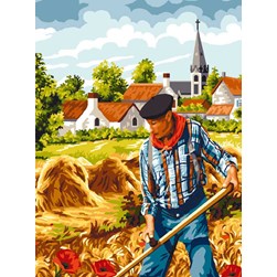 Canevas Mimo Verde Le faucheur de foin
