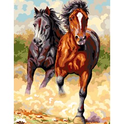 Canevas Mimo Verde Féroce galopade