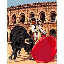 Canevas Mimo Verde Scène de corrida