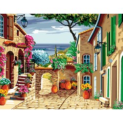 Canevas Mimo Verde Une impasse en Provence