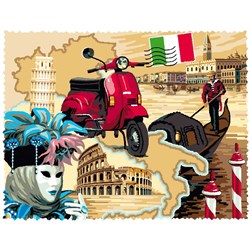 Canevas Mimo Verde Les symboles de l'Italie