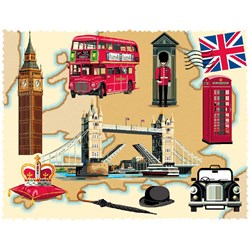 Canevas Mimo Verde Les symboles de l'Agleterre