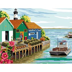 Canevas Mimo Verde Les ostréiculteurs d'Oléron