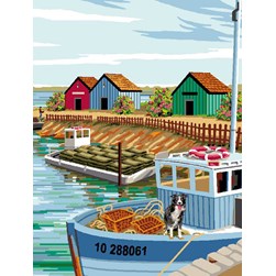 Canevas Mimo Verde Un port à Oléron