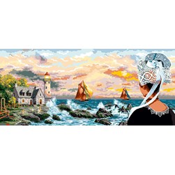 Canevas Mimo Verde La Bretagne aux grandes marées