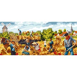 Canevas Mimo Verde La moisson du village